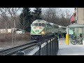 cn 8102 gtw 4934 sd75i duo and more railfanning at mount albert and newmarket