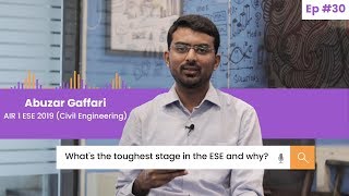 Abuzar Gaffari AIR 1 UPSC ESE 2019 (CE) Unfiltered Opinions - Can an average student crack the ESE?