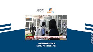 Türkiye's first robot factory AKINROBOTICS, is featured on Kontv Main News