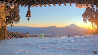 【4K】2025年2月4日 七面山（標高1,982m）から見た富士山