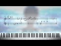 attack on titan season 3 ending theme t kt piano cover with sheet music