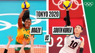 🇧🇷 🆚 🇰🇷 -  Women's Volleyball Semifinal at Tokyo 2020 🏐