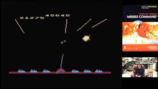 High Score Attempt Missile Command Atari 8 bit 57,405