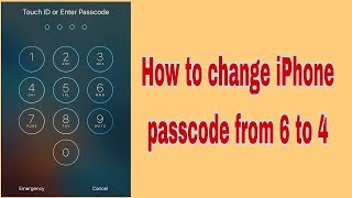 iOS 10.3.1 - How To Change iphone/ipad Passcode From 6 Digits to 4 Digits