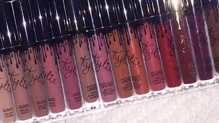 Kylie Lip Kit Swatches (all permanent shades!!) | Kylie Cosmetics