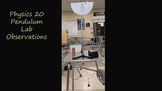 Physics 20 | Pendulum Lab Observations