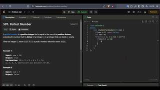 LeetCode 507: Perfect Number | C++ Solution Explained