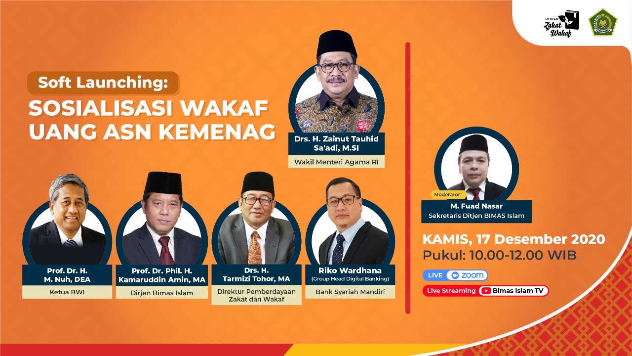 Soft Launching: Sosialisasi Wakaf Uang ASN Kemenag - YouTube