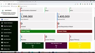 SCHOOL FINANCE MANAGEMENT SYSTEM using html, CSS, bootstrap, php, MySQL database and JavaScript
