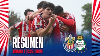 RESUMEN Y GOLES: Chivas vs Santos | Sub 19 jornada 1 Clausura 2025