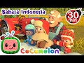 Merayakan Natal di Peternakan MacDonald | @CoComelonIndonesia | Nursery Rhymes Spesial Natal