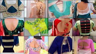 Simple Blouse Designs Back Side/Latest Blouse Back Neck Designs/Blouse Design 2025 #blousebackdesign