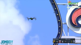 Twins game gets delayed when a drone flies over the stadium, a breakdown