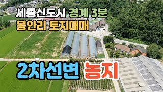 세종시 장군면 봉안리 2차선접 농지매매