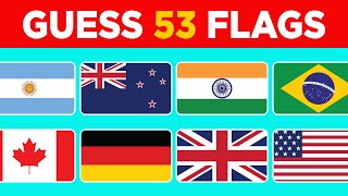 Guess The Flag  🚩 | 51 Countries Flag Quiz