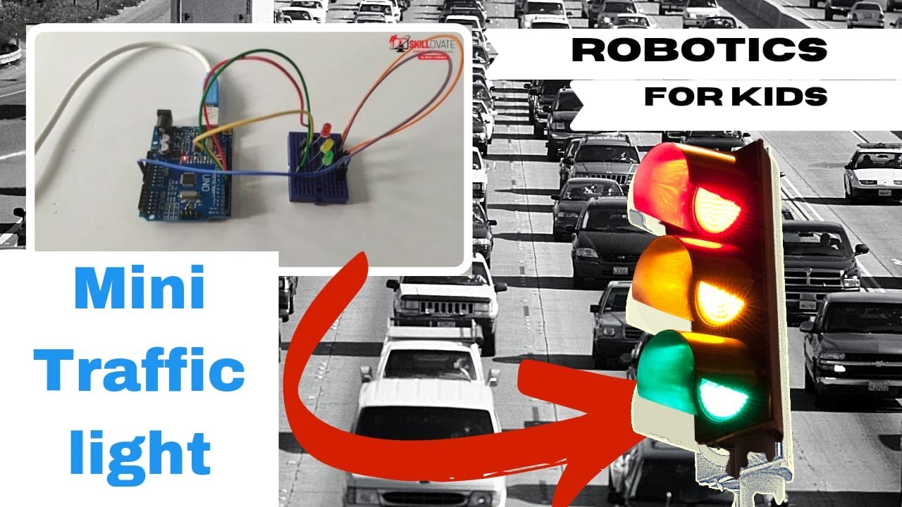 Robotics For Kids : Smart Traffic Light System Made With Arduino. Make ...