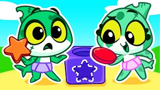 Baby Shark Learns Colors & Shapes! 🟣⭐ Learn & Play | Educational Cartoons For Kids