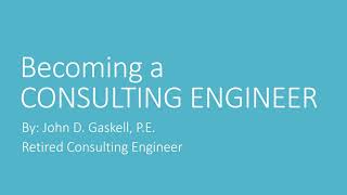 Become a CONSULTING ENGINEER Video