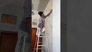 how to sand a wall before painting#shorts