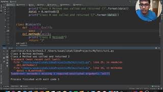 How to call Method from class B into Class A Python tutorials