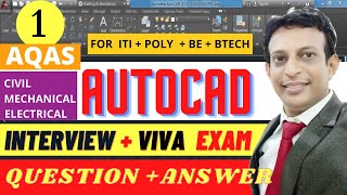 AutoCAD Interview Question & Answer  | Objective Type for Mechanical, Civil & Electrical Engineers