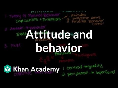 Can behavior be opposite to attitude?