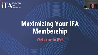 Maximizing Your IFA Membership - August 2025 New Member Onboarding Webinar