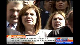 Convocan campaña contra la Reforma Judicial en Argentina