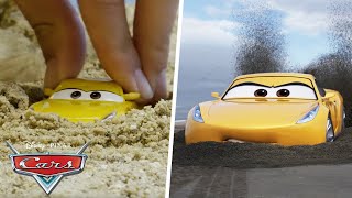 Fireball Beach Scene | SIDE BY SIDE VIDEO | Pixar Cars