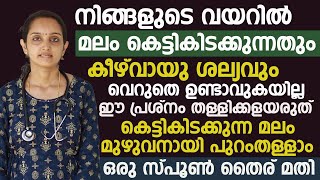 വയറിൽ  കെട്ടിക്കിടക്കുന്ന മലവും കീഴ്വായു ശല്യവും മാറാൻ ഒരു സ്പൂൺ തൈര് ഉപയോഗിച്ചാൽ മതി  |malabandham