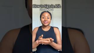 ASL words: How to sign “good” and “bad” in #asl
