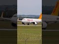 shorts pegasus airbus a320neo takeoff at stuttgart airport planespotting