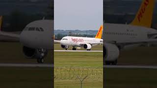 #Shorts Pegasus Airbus A320neo takeoff at Stuttgart Airport | Planespotting