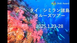 ＤｉｖｅＡｗａｒｄ　シミラン諸島クルーズツアー　2025年1月23日～28日