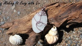 DIY Fabulous Wire Wrapped Beach Glass Pendant