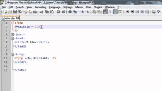 PHP Tutorial #1 - Variables
