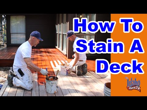 How To Stain a Deck. Tips & Hacks Staining A Wood Deck. How To Stain a Deck. Tips & Hacks Staining A Wood Deck.