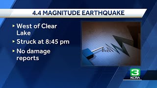 California earthquake: 4.4 magnitude quake hits near Ukiah