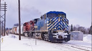 RAILREEL Snow Day CP NS UP Action London Ontario Feb 19 2015