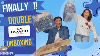 COACH OUTLET LARGE DENIM ROWAN👖”STILL SOLDOUT” 🛍️Double Unboxing \u0026 Comparison w/@YosheaLux #coach