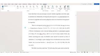 How to Find and Mark Cited Authority in Microsoft Word with ezBriefs