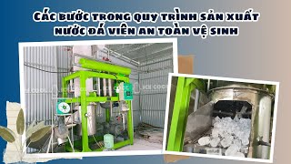 Các bước trong quy trình sản xuất nước đá viên an toàn vệ sinh