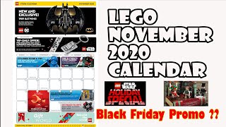 Lego November 2020 Promotion Calendar