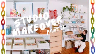 studio makeover pt II ♥︎ BIG storage upgrade