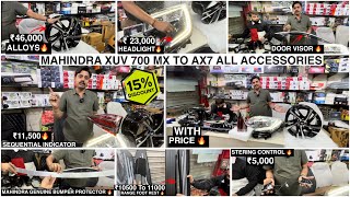 xuv700 Mahindra genuine accessories with pricing✅xuv700 ax3 headlight✅xuv700 full modified✅xuv700 mx