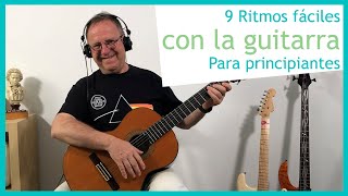 🎸 9 Ritmos fáciles de guitarra para principiantes. Curso de guitarra 023