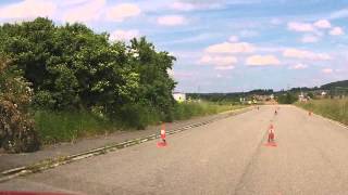 Clubsportslalom Engen 25.05.14 Dani Stixrl Porsche Cayman S Lauf 1