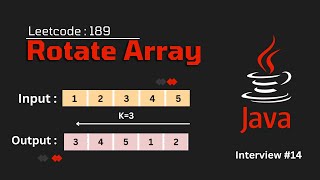 How to Rotate Array ( Leetcode : 189 ) | Java | Tamil