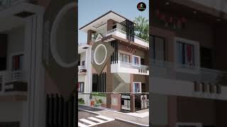 Modern House design elevation #short  exterior animation walkthrough @dk3dhomedesign