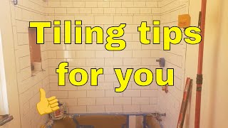 Be sure you are Plumb, level flat and square when prepping for tile